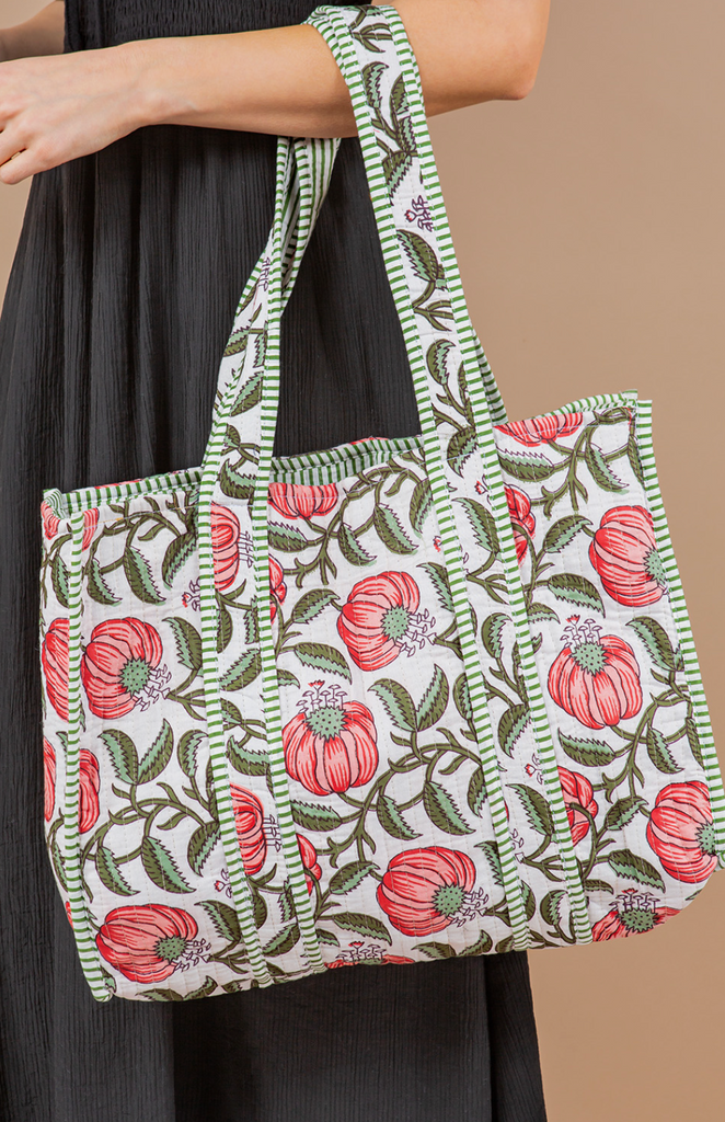 Quilted Tote Bag - Combo