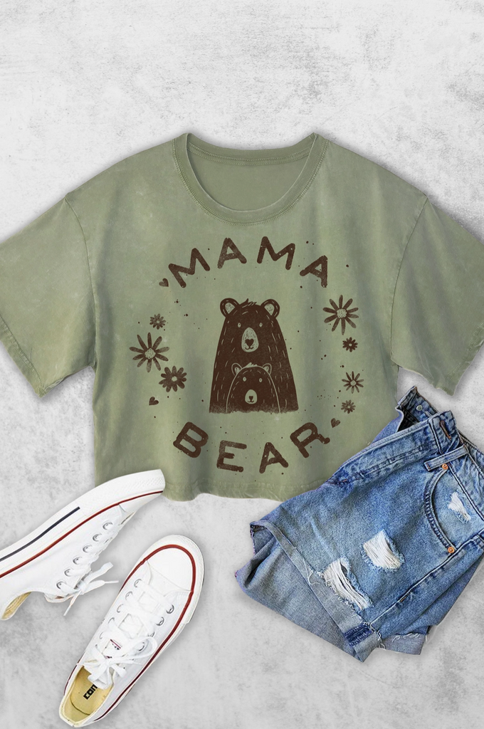 Mama Bear Graphic Crop