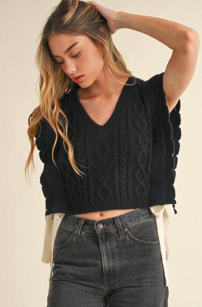 Kaylie Bow Sweater Vest