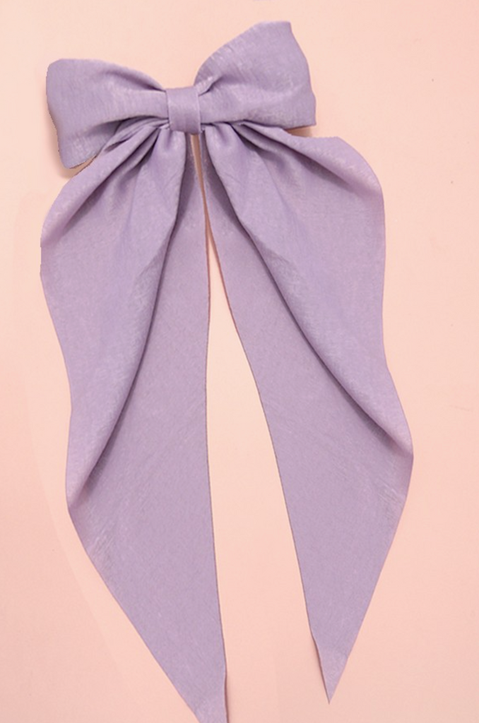 Organza Sheer Bow Ribbon Hair Clips