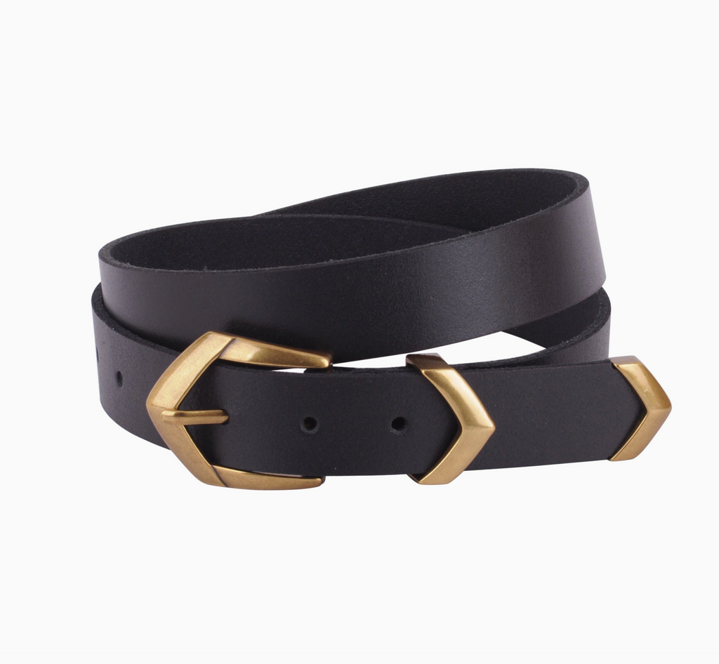 Boho Triangular Buckle Leather Belt