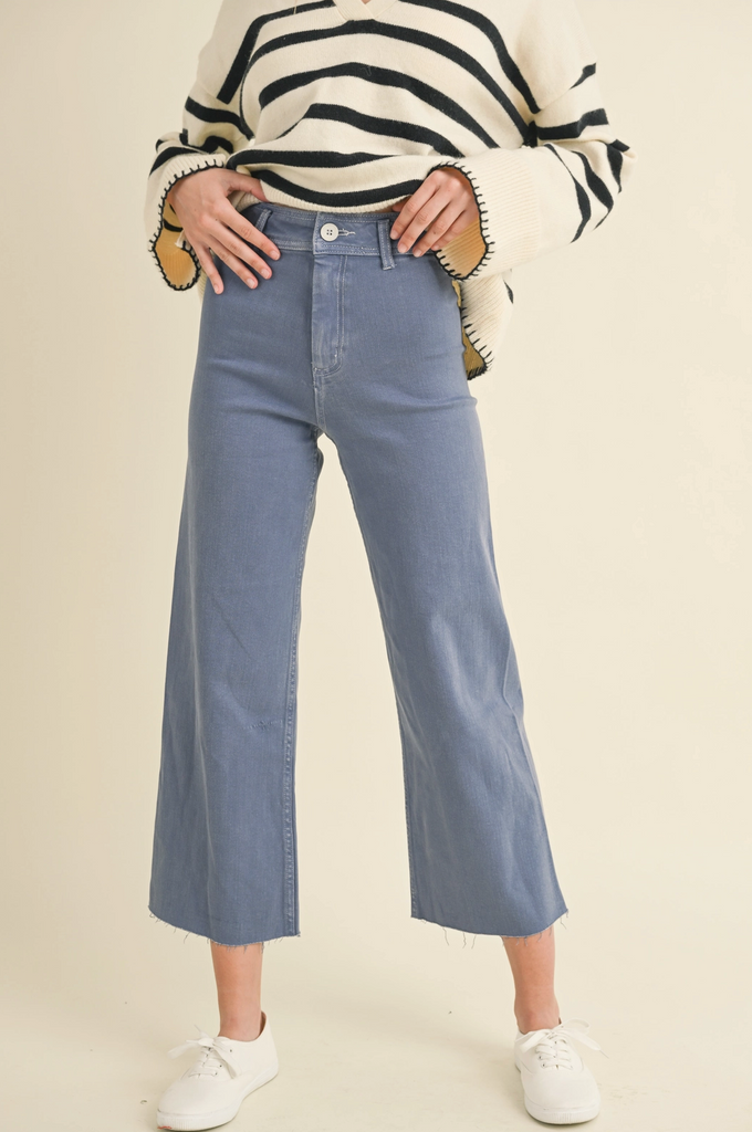 Straight Leg Denim Pants