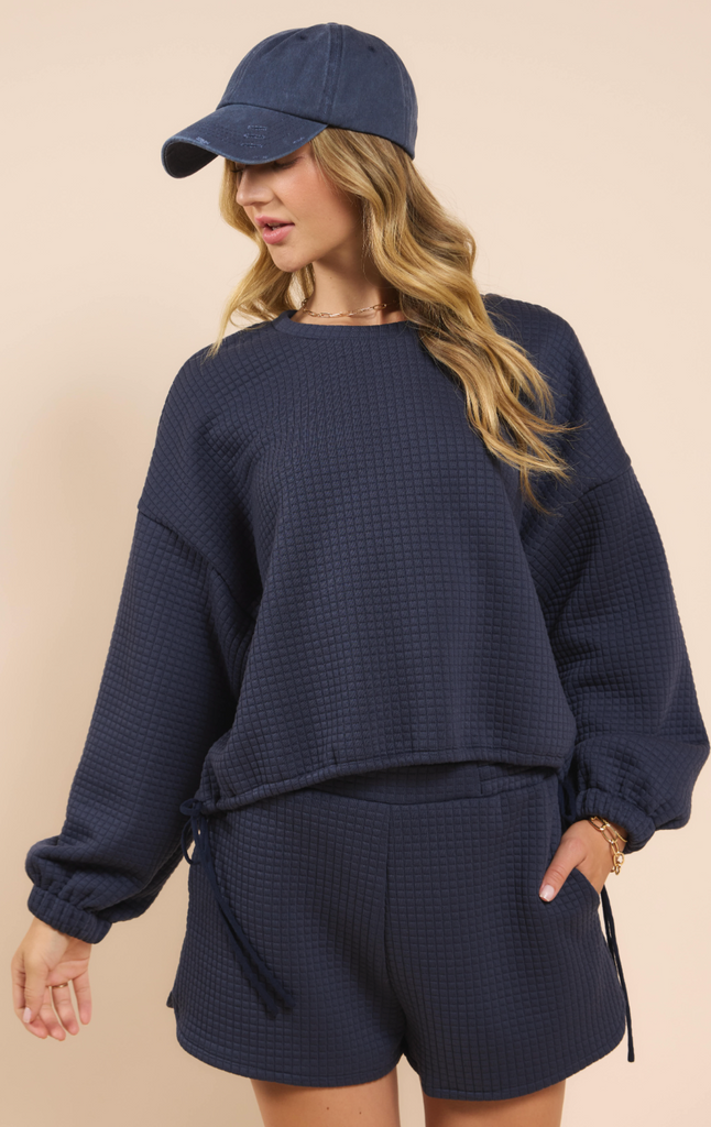 Pastime Textured Pullover