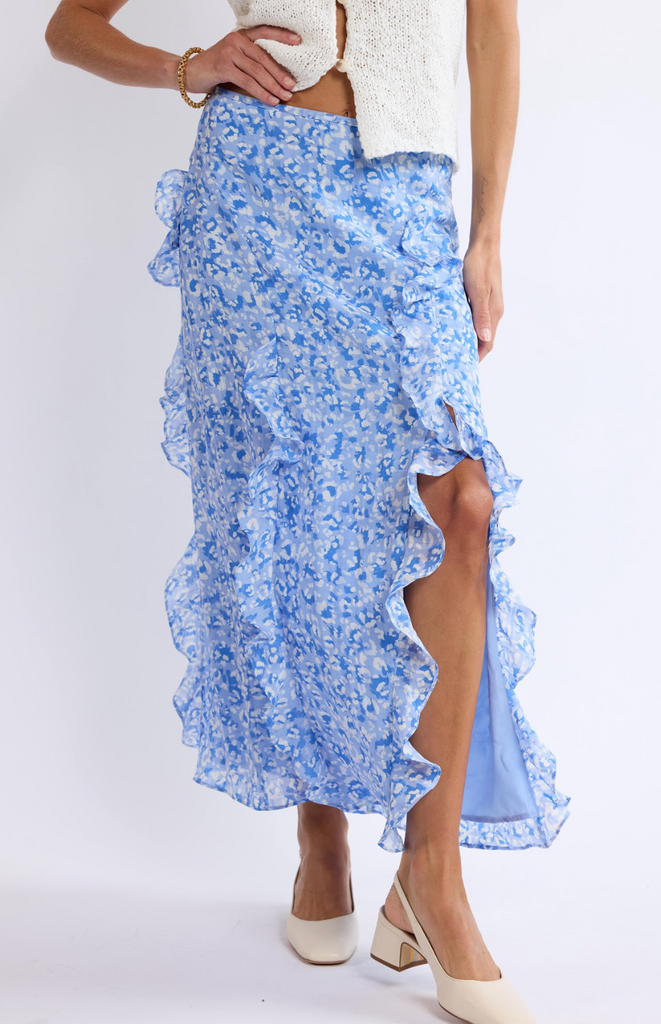 Arcadia Ruffle Midi Skirt