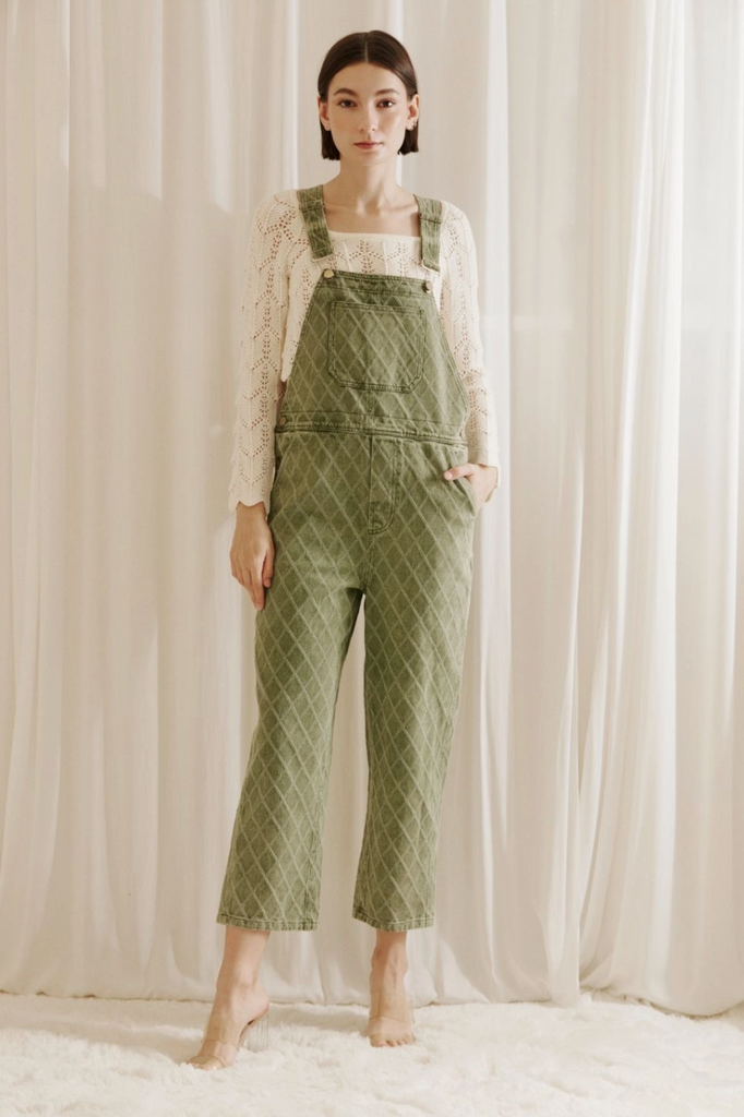 Monochromatic Argyle Diamond OverallS