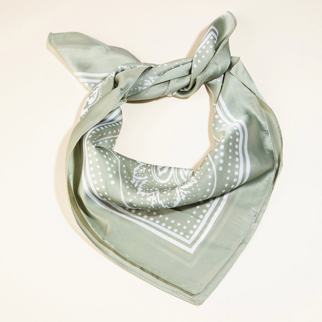 Light Paisley Bandana Scarf