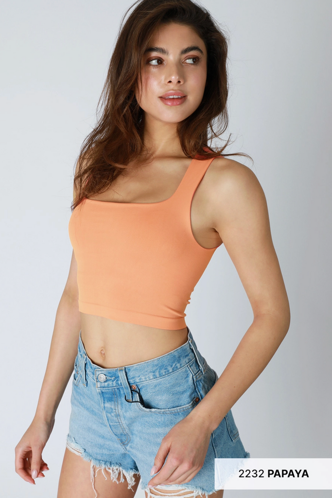 Clean Line Square Neck Top