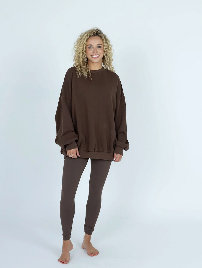 Coffe Run Pants Set - Brown