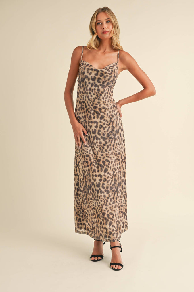Leopard Print Maxi Dress