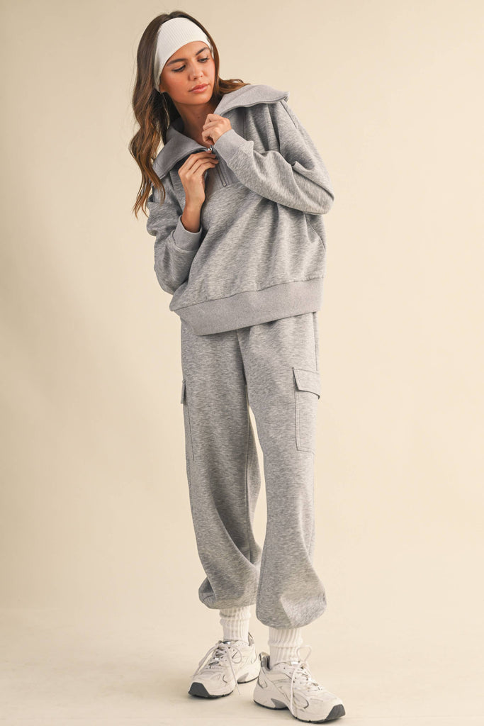 Amber Sweatshirt/Cargo Jogger Set