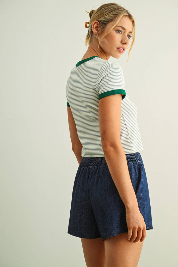 Striped Ringer Top