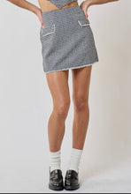 Load image into Gallery viewer, Pocket Detail Tweed Mini Skirt

