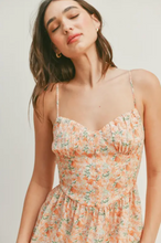 Load image into Gallery viewer, Floral Corset Mini Dress
