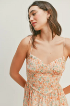 Load image into Gallery viewer, Floral Corset Mini Dress
